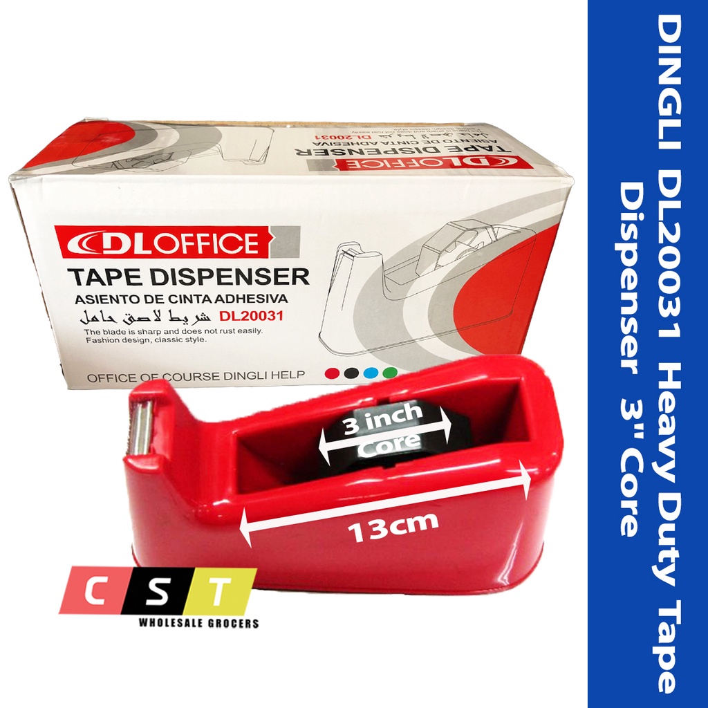 Dingle 20031 Heavy Duty Tape Dispenser 3" Core [ Masking/ OPP/ Cloth