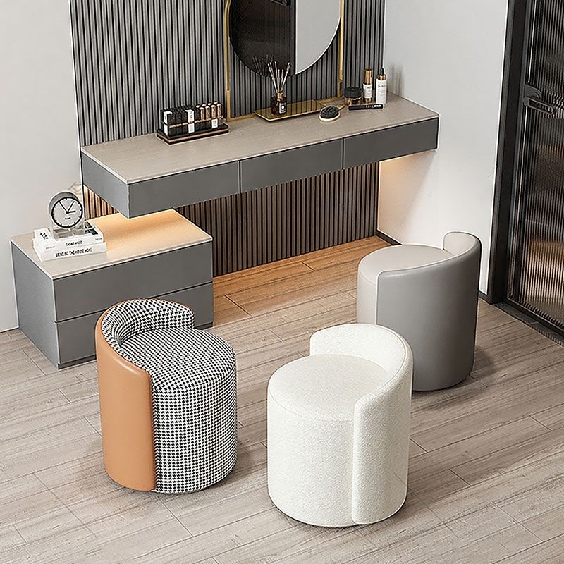 Nordic Makeup Stool Household Living Room Light Luxury Chair ins Influencer Dressing Table ...
