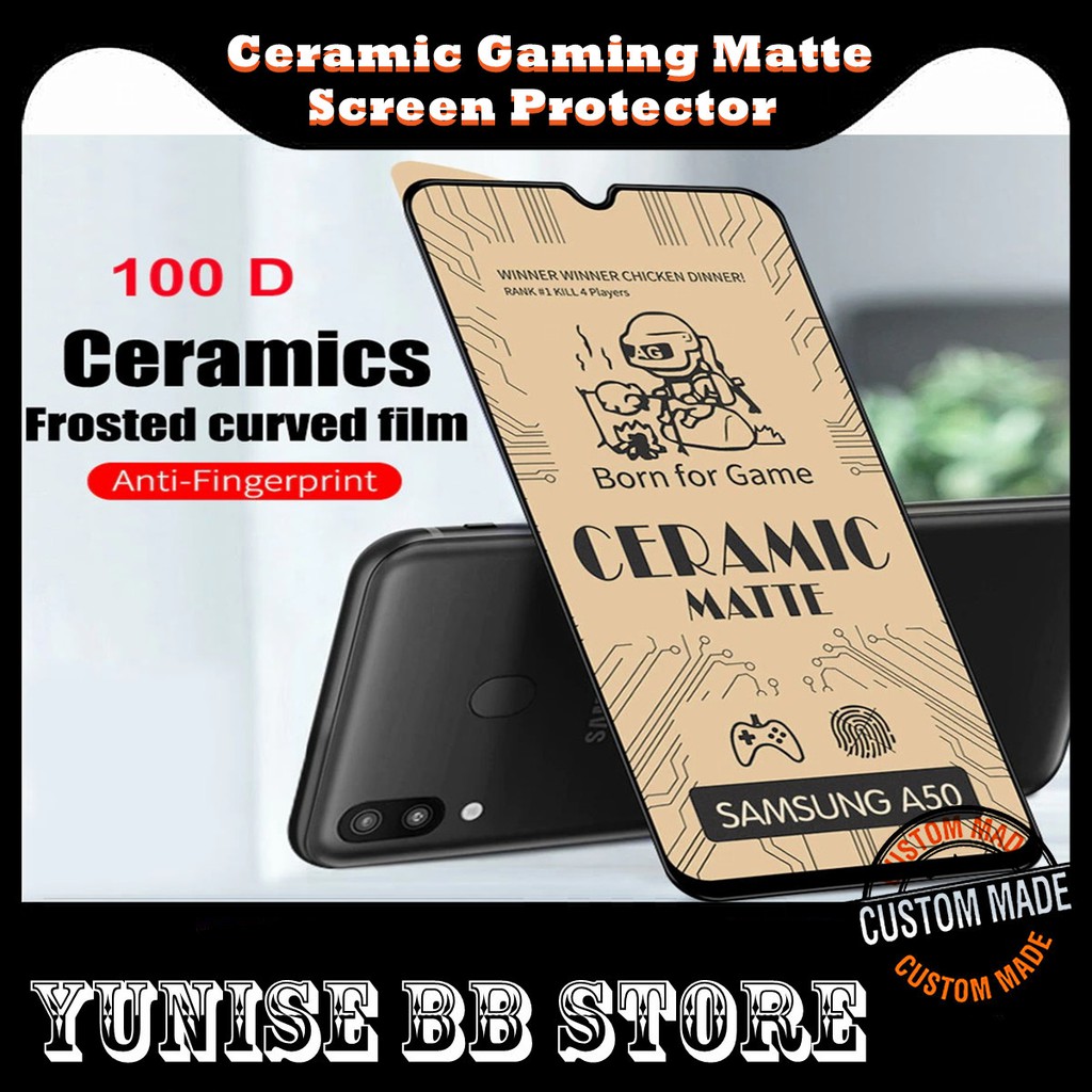 (Ceramic Gaming Matte) Xiaomi Redmi Prime Redmi 9T 9i 9c Prime  Power Full Screen Tempered Glass