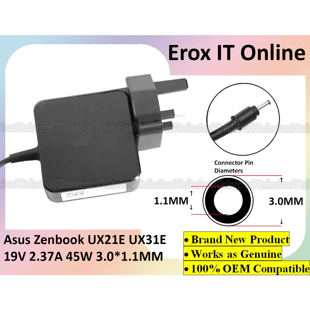 ADP-45AW A HU10104-11302 Asus Adp-45Aw Zenbook 45W 19V Ac Adapter