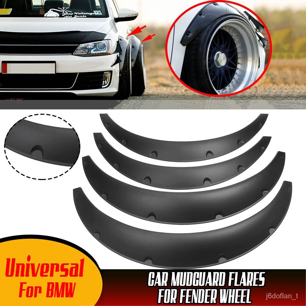 Universal Car Mudguard Flares For Fender Wheel Flexible Durable For BMW