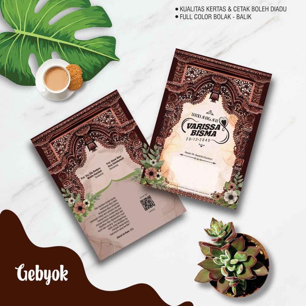 (Java) | Print Javanese Wedding Invitations | Shopee Malaysia