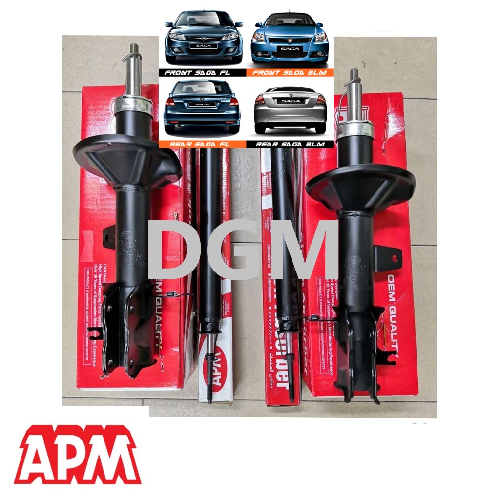 APM PROTON SAGA BLM FL FLX FRONT & REAR SHOCK GAS ABSORBER (GAS