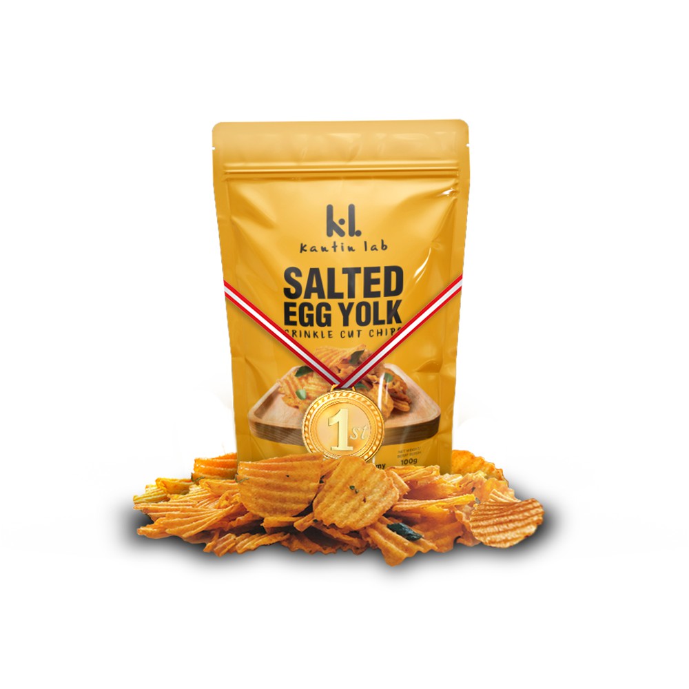 KANTIN LAB SALTED EGG YOLK CRINKLE CUT CHIPS 100GM Shopee Malaysia