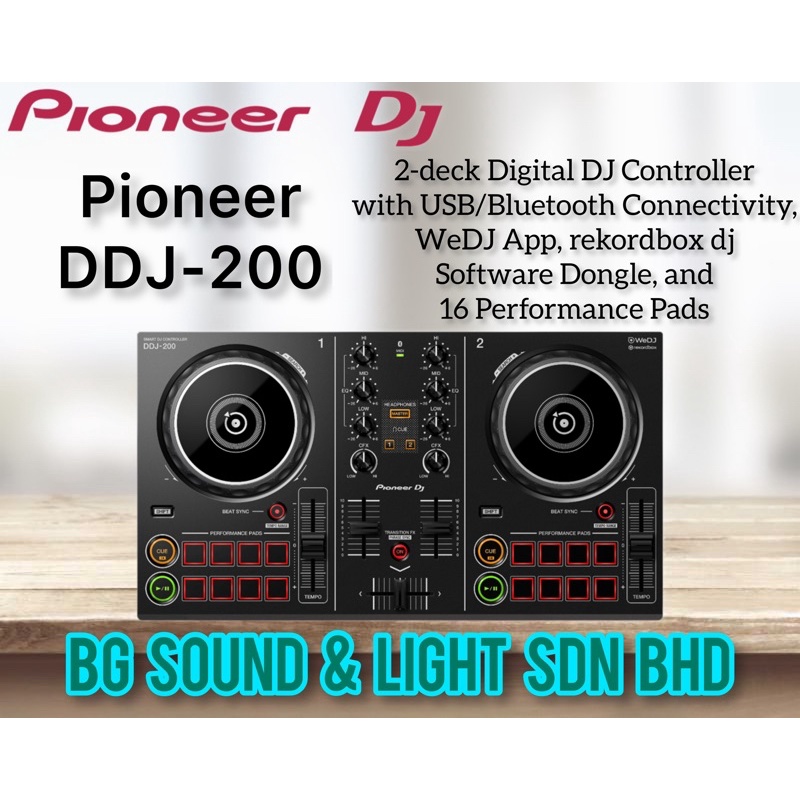 PIONEER DDJ200 2-Channel Smart DJ Controller | Shopee Malaysia