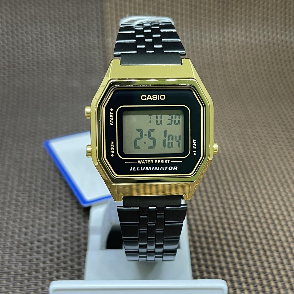 Casio LA680WEGB 1A Vintage Series Illuminator Digital Stainless Steel Watch Shopee Malaysia