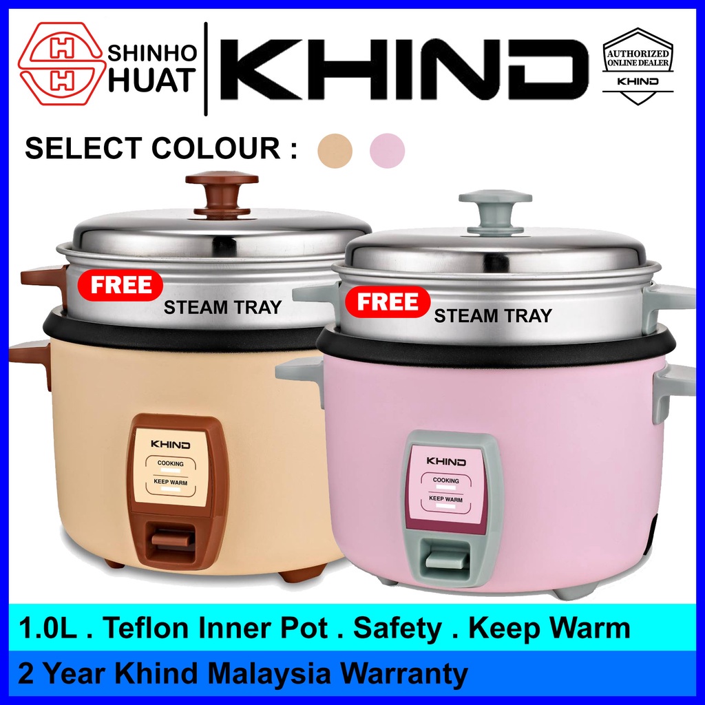 Khind RC910T Rice Cooker 1.0L (6 Cup) (FREE Steam Tray) Shopee Malaysia