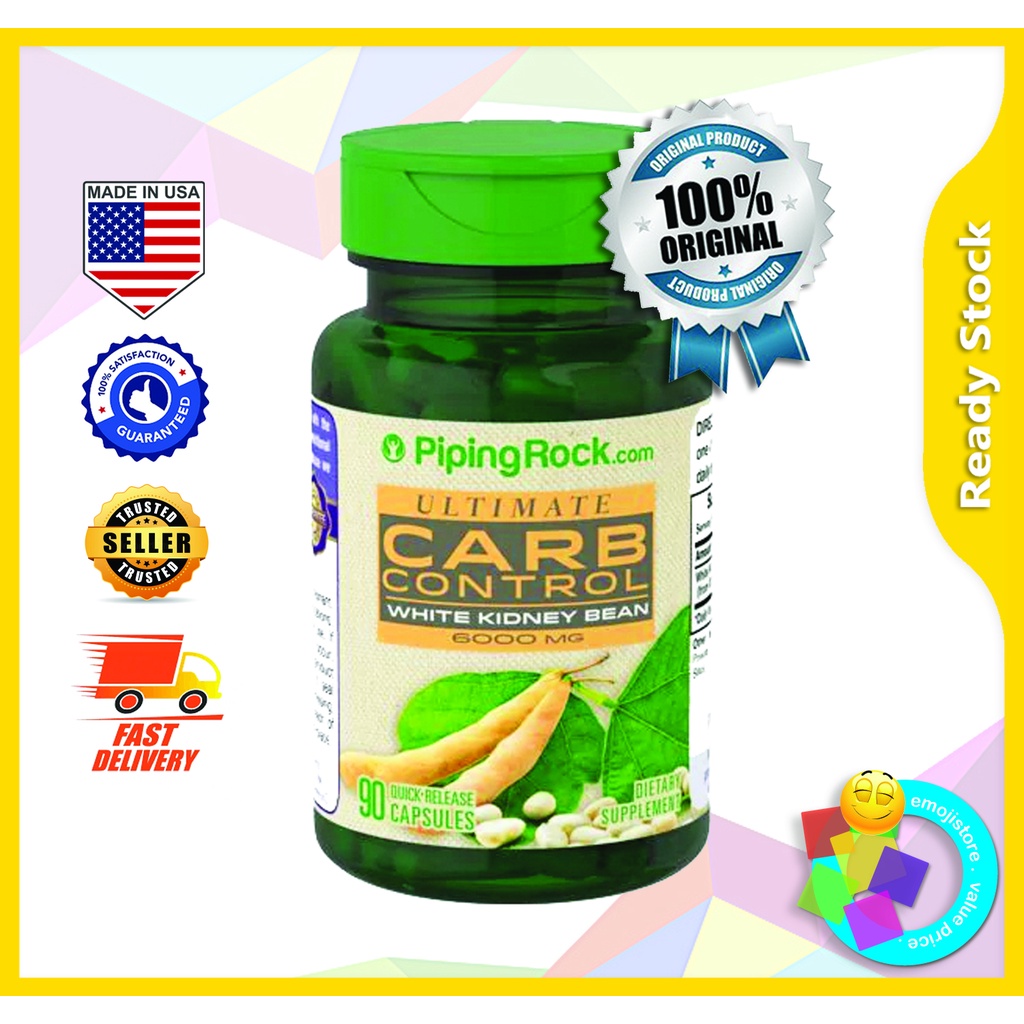 Piping Rock Carbohydrate Blocker, Carb Control White Kidney Bean 6000