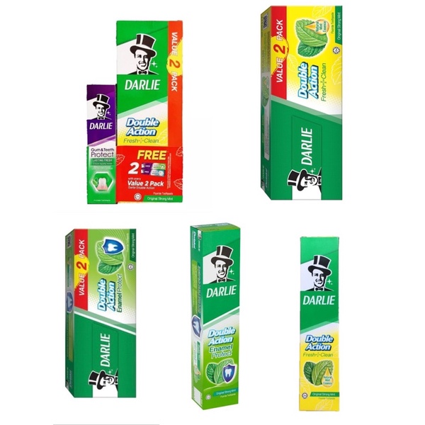 Darlie Toothpaste Fresh and Clean/ Enamel Protect 250g/250g+40g/2x225