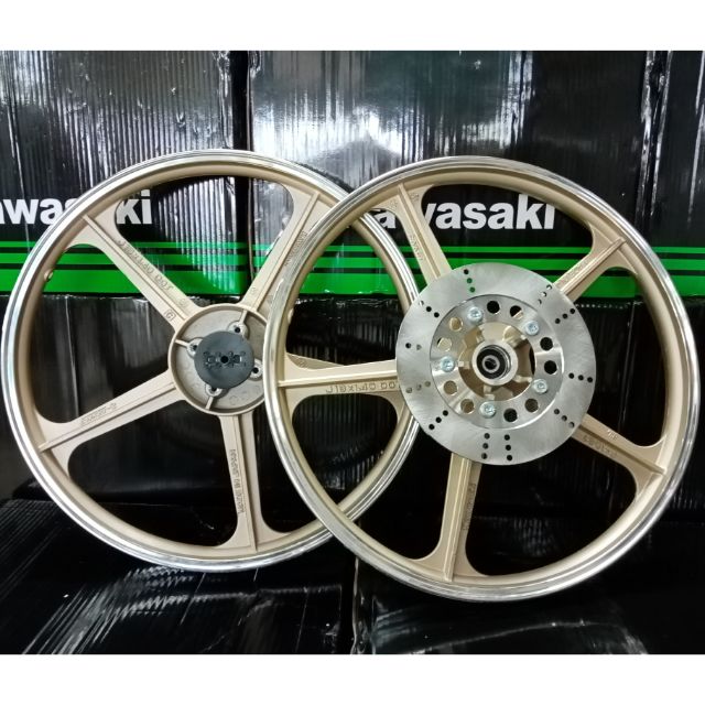 KAWASAKI AR80 SPORT RIM 5L GOLD FULL COPY FR140x18 RR140x18 | Shopee ...