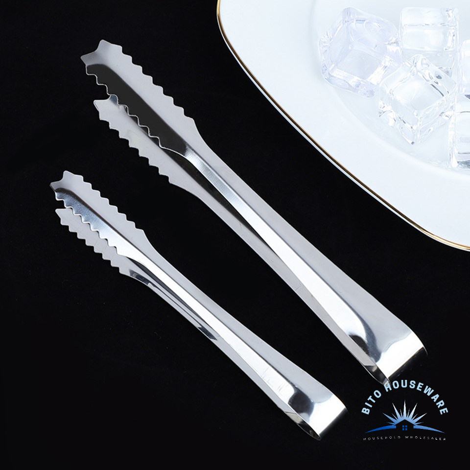 【THICK】Stainless Steel Ice Tong Clip/ Tongs Barbecue Clip
