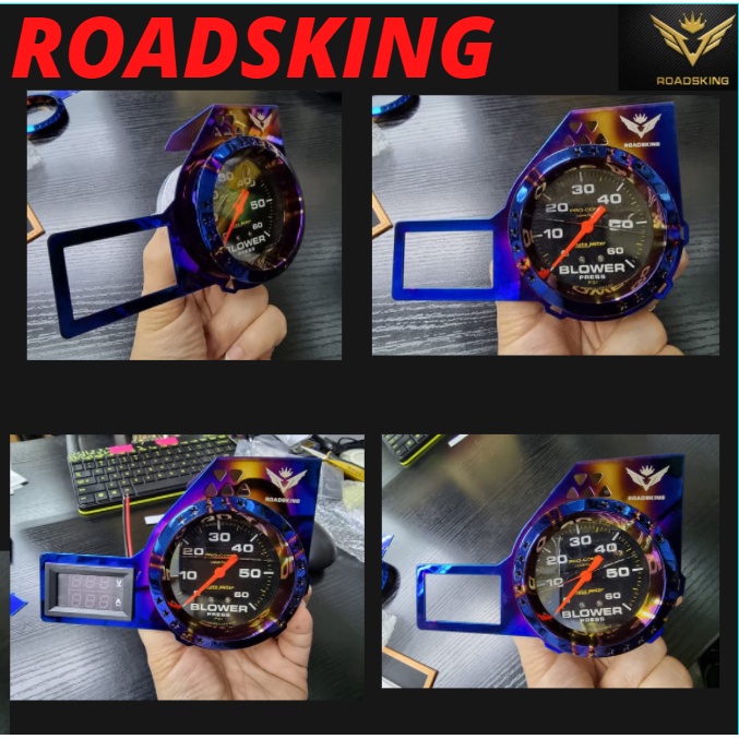 PASSION Auto Meter COVER stand Casing Titanium Volt Turbo 35 PSI Boost ...