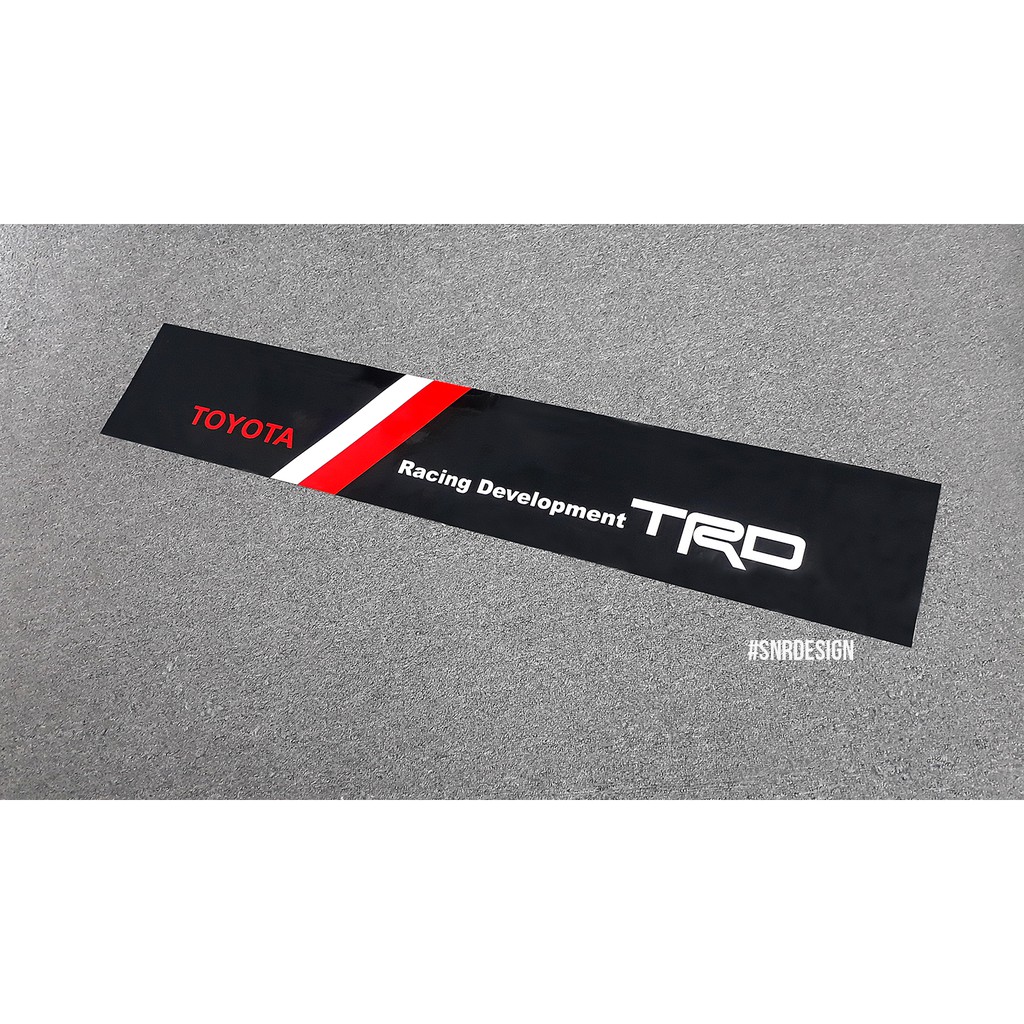 TRD Toyota Racing Development - windscreen decal/sticker | Shopee Malaysia