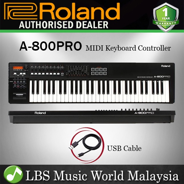 Roland A-800PRO 61 Key usb MIDI Keyboard Controller Pro Series