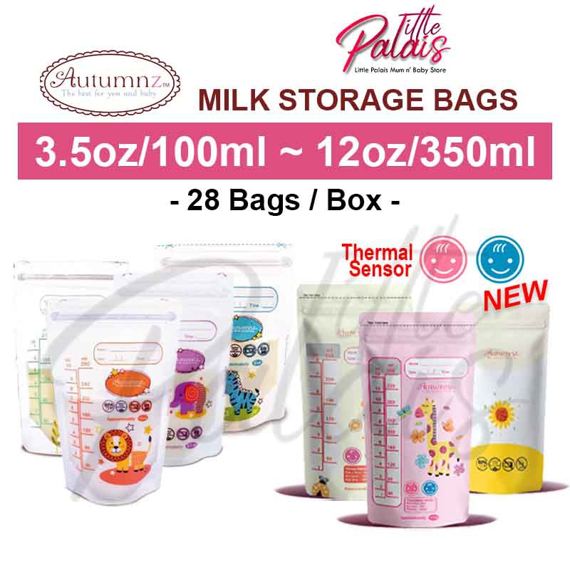 Autumnz Breastmilk Storage Bag Thermal Sensor Breast Milk Double