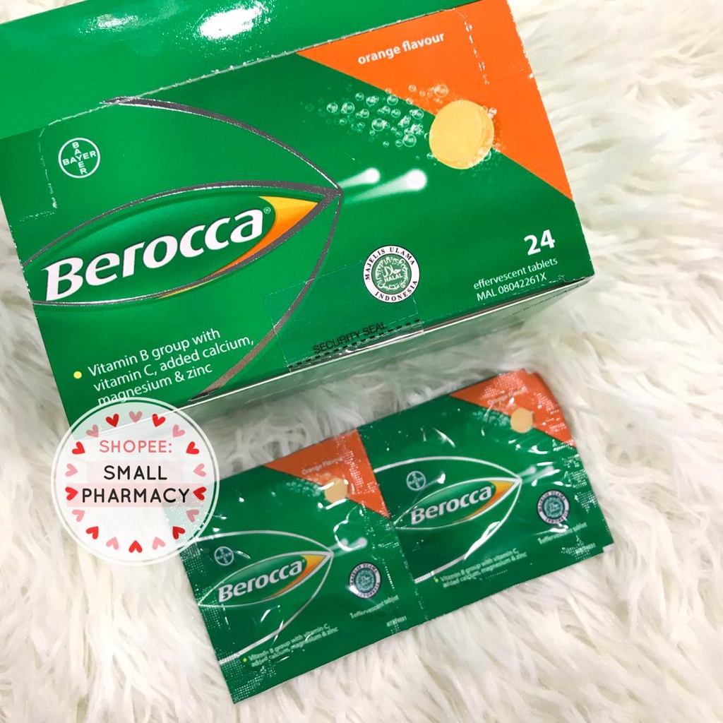 Berocca Effervescent Tablet Orange 2s x12 ( 24 tablet ) 909770 | Shopee ...