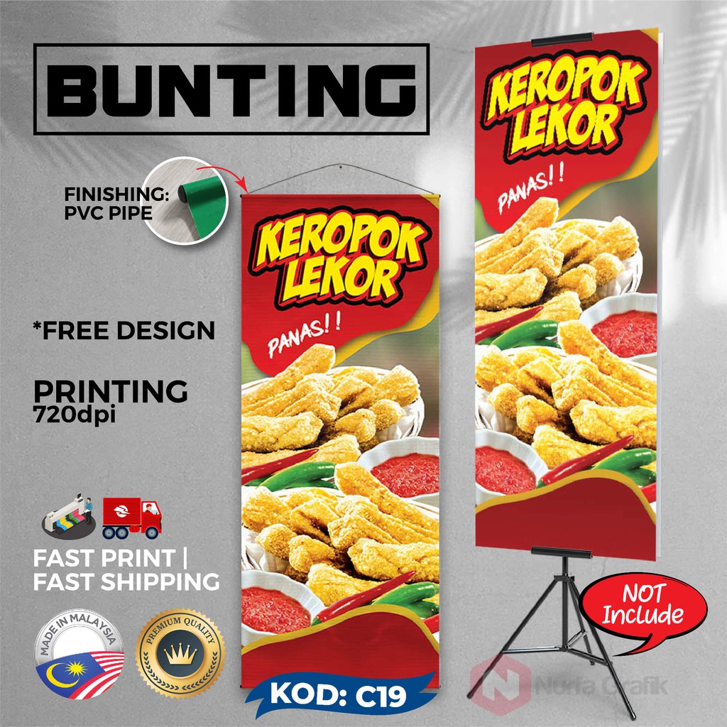 Bunting & Banner KEROPOK LEKOR - Murah!! | Shopee Malaysia