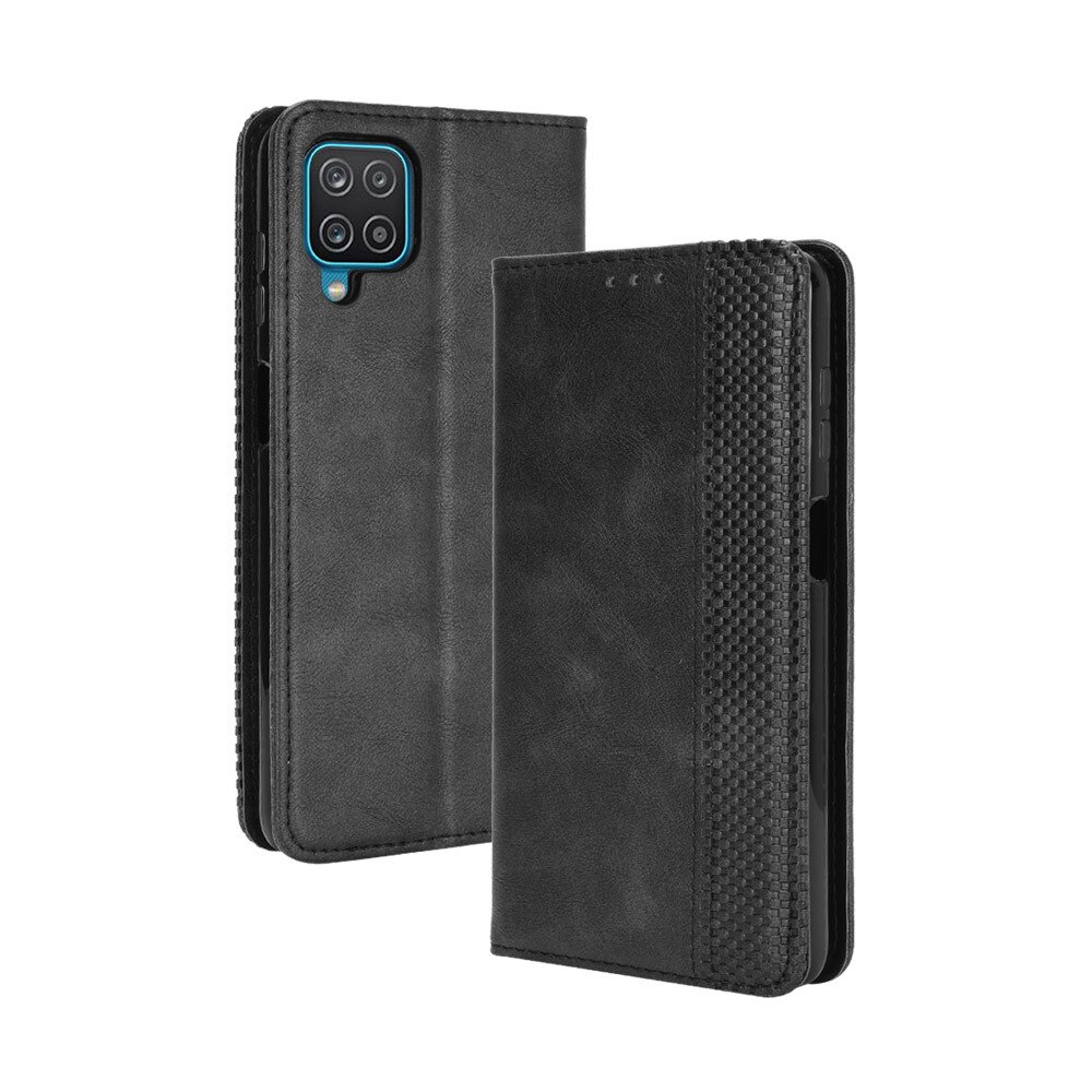 Samsung Galaxy A12 M12 Luxury Flip PU Leather Wallet Magnetic Adsorption Cover Case Samsung A12 M12 A 12 M 12 Phone Bags