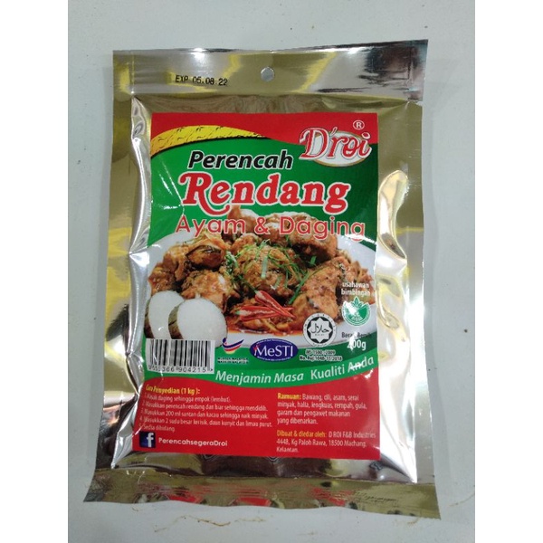 Pes Rendang / Perencah Rendang | Shopee Malaysia