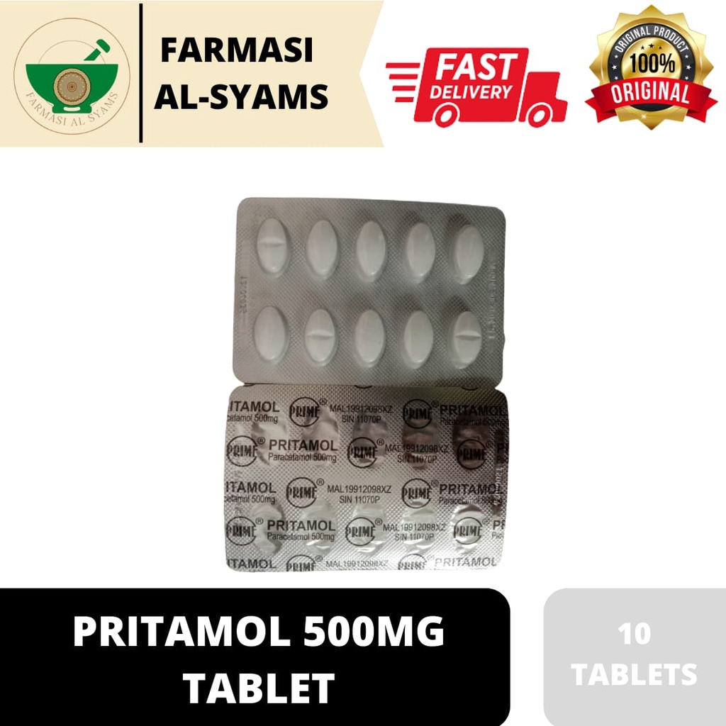 PRITAMOL PARACETAMOL 500MG 1 STRIPS | Shopee Malaysia