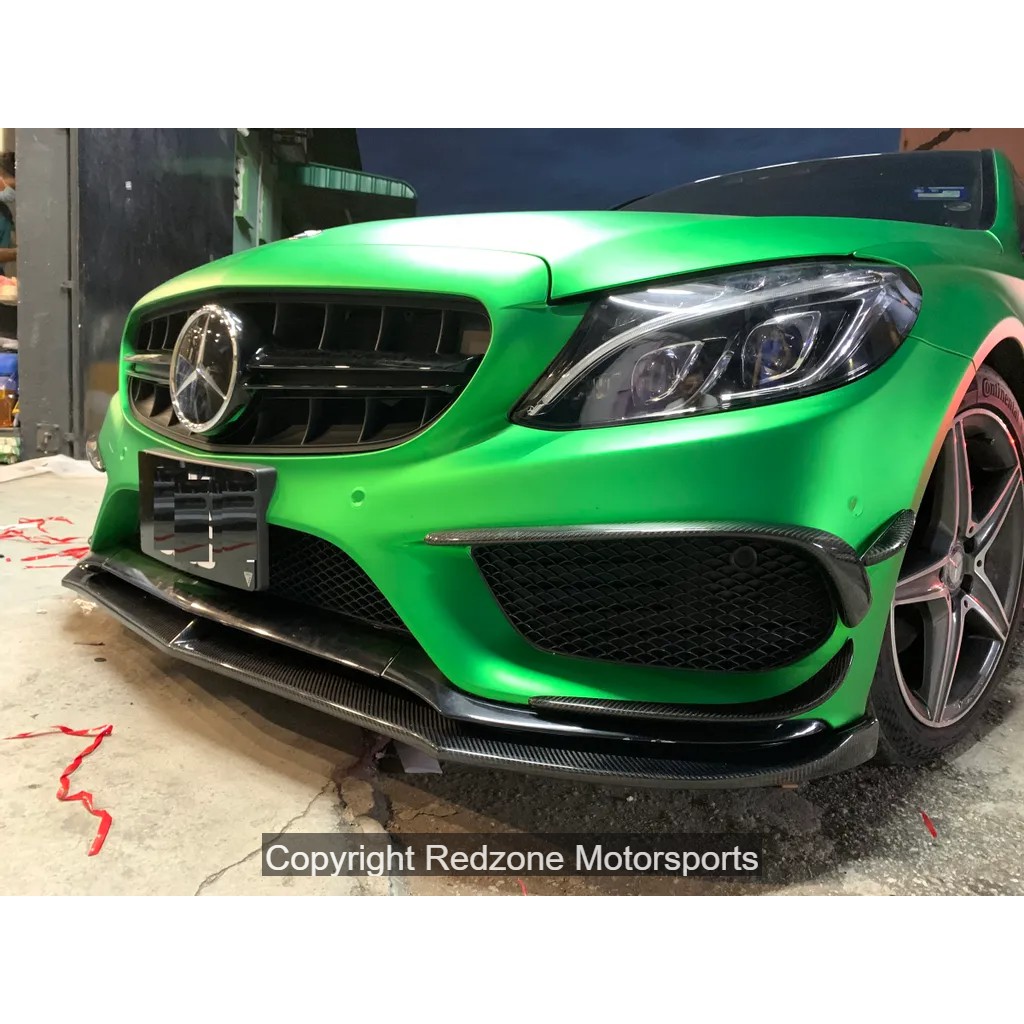 Mercedes benz W205 carbon fiber canard | Shopee Malaysia