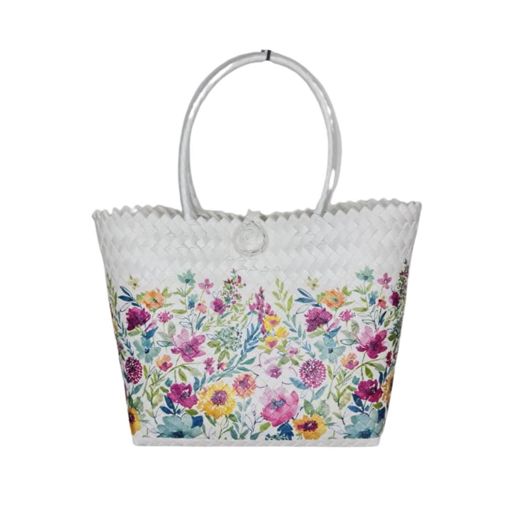 X Decoupage Beg Anyaman Sarawak Tote Bag Women Bakul