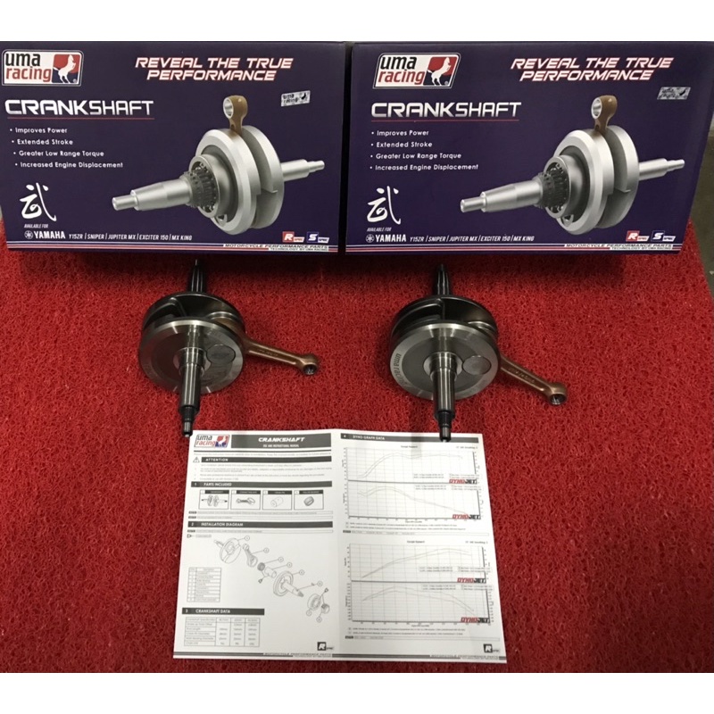 Y15ZR Uma Racing Crankshaft Jet Up (3.3mm) & STD Racing & Rod Uma Racing Y16ZR Y15ZR&Lc135 (5s