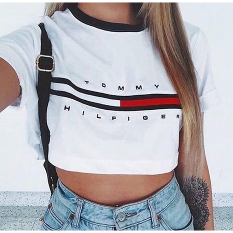 Tommy girl store crop top