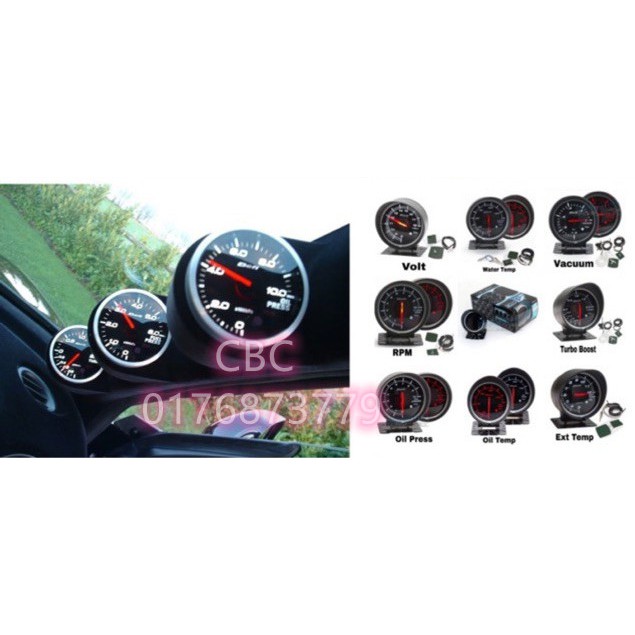 Defi BF Style Gauge Meter 2.5 Inch / 60mm Turbo Boost / Water / Oil