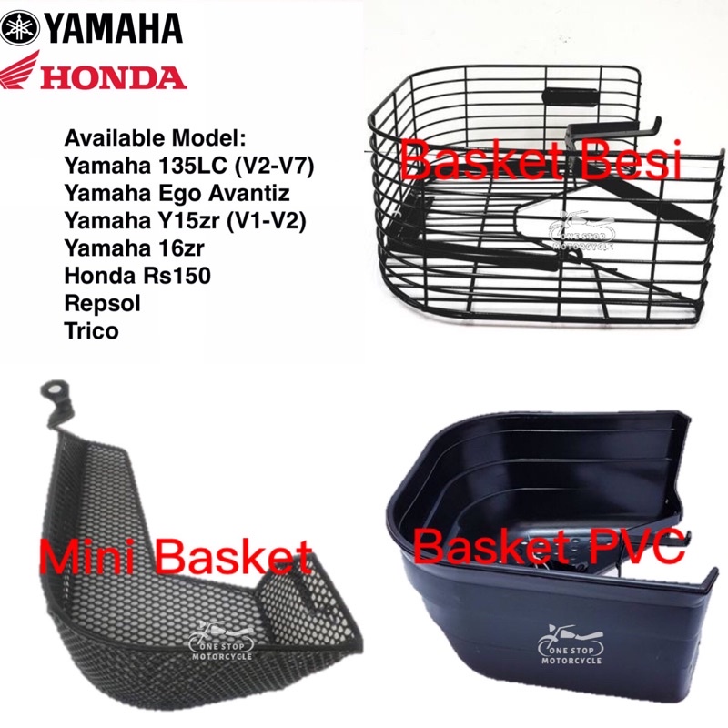 YAMAHA/HONDA MOTOR BASKET (BAKUL MOTOR/BAKUL BESI/PVC/MOTOR RAGA WITH ...