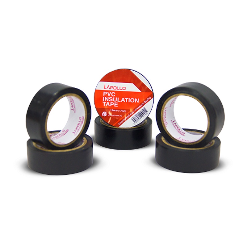 10 roll Insulation Tape Apollo Wire Tape Black Tape PVC Tape 18mm x ...