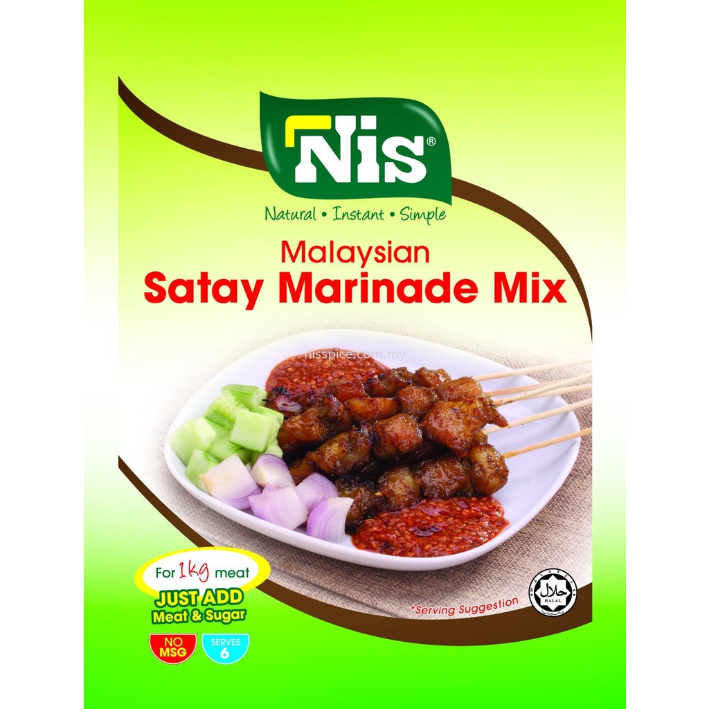 NIS Malaysian Satay Marinade Mix (50g) Shopee Malaysia