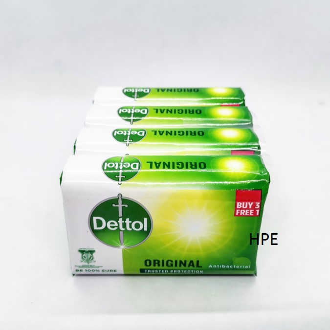 Dettol Body Soap Original 100g 3+1 / Sabun Dettol / Dettol Soap