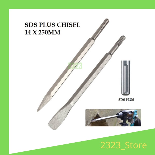 SDS Plus All Type Concrete Chisel Flat / Point / Scaling Electric Demolition Hammer Cement Wall