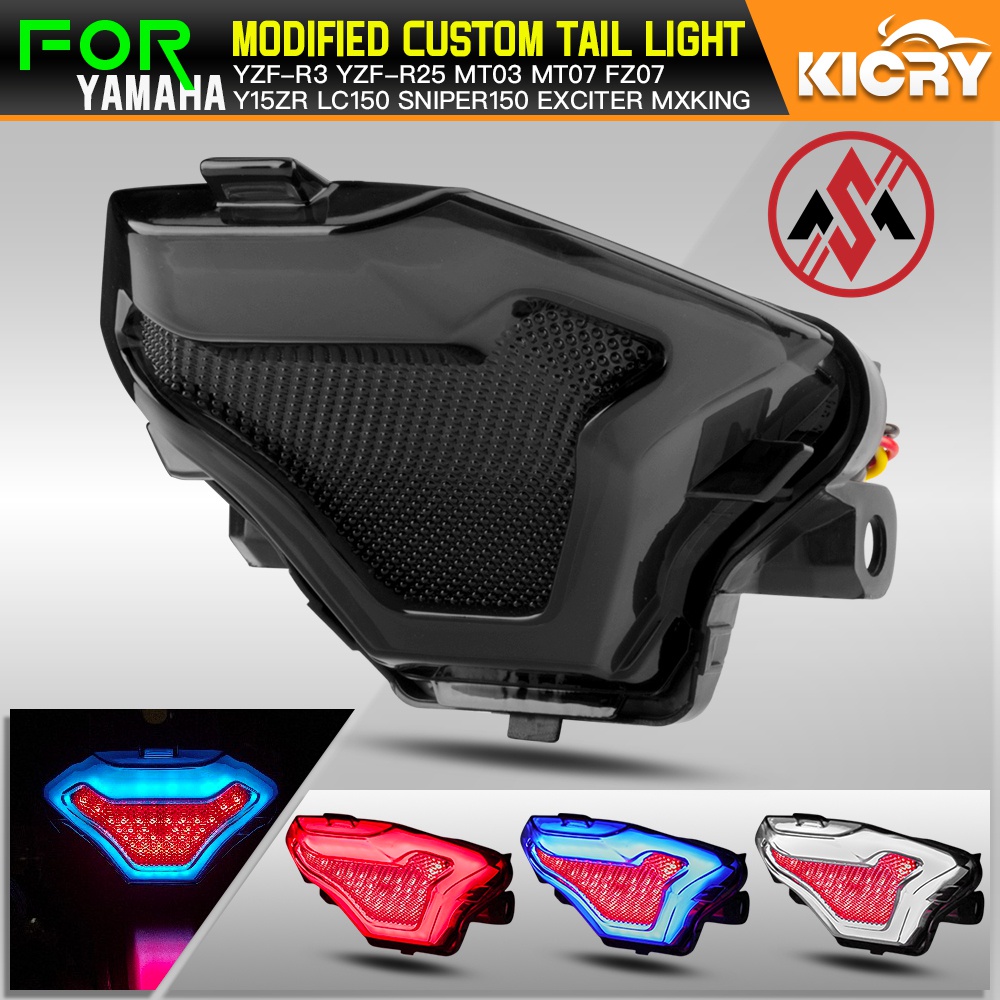 Y15ZR R25 MT07 MT25 TST LAMPU BELAKANG LED (SIAP SIGNAL) / TST TAIL ...