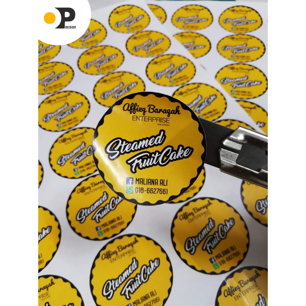 Custom Sticker Label For Product | Shopee Malaysia