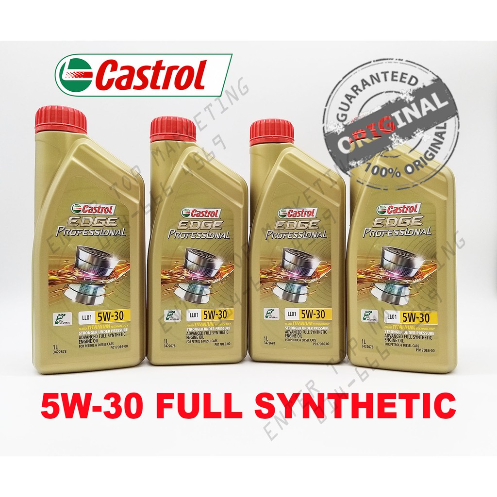 ORIGINAL CASTROL Edge Professional Fully Synthetic 5W30 1LEngine Oil ...