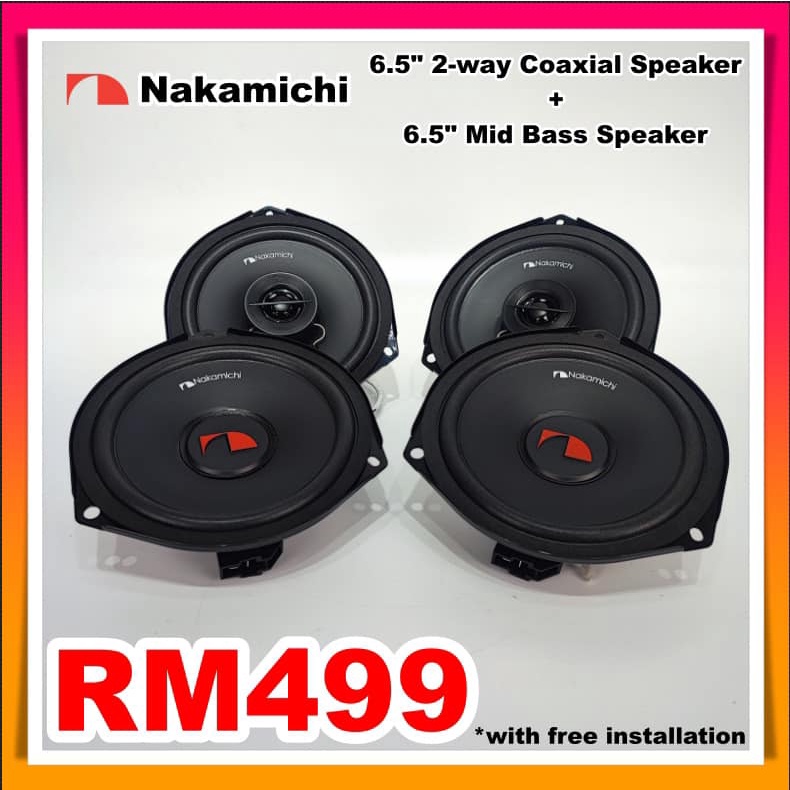 PROMOTION Nakamichi Car Speaker Package | Shopee Malaysia