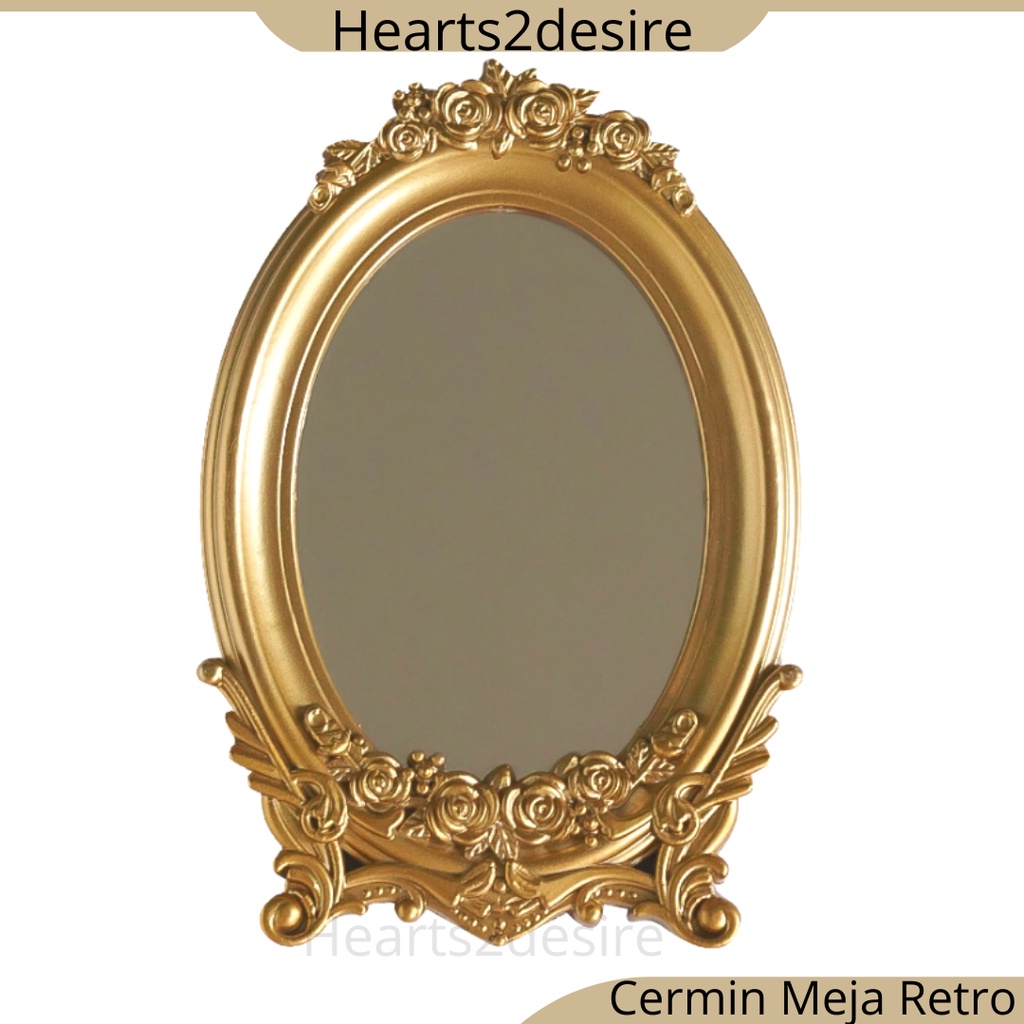 CERMIN MEJA RETRO TABLE MIRROR CLASSIC DESIGN HOME DECOR IDEAS Shopee