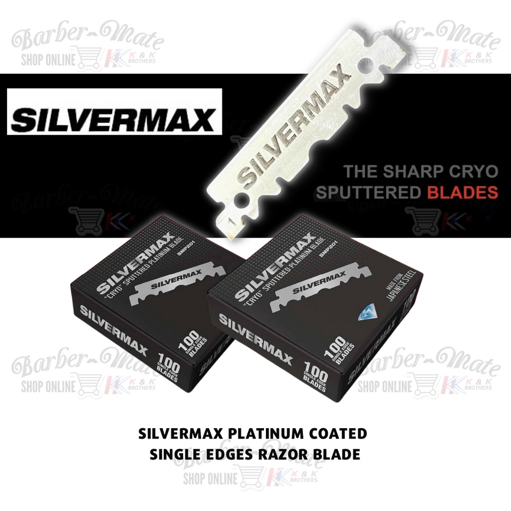 SILVERMAX PLATINUM COATED SINGLE EDGE RAZOR BLADE | Shopee Malaysia
