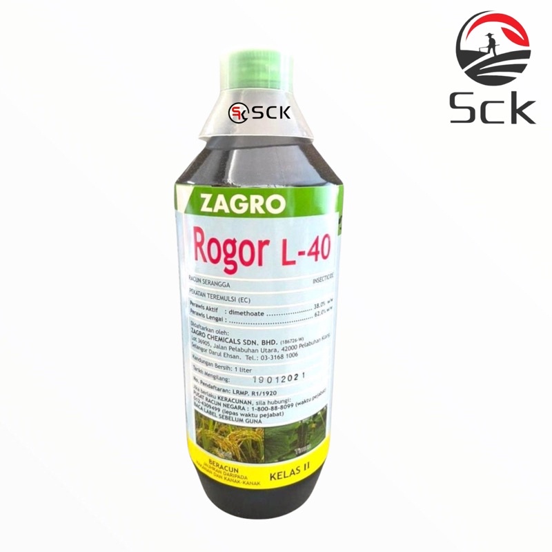 Rogor L-40 /1L/Racun Serangga/dimethoate 38%/Sama dengan Dimet 40 ...