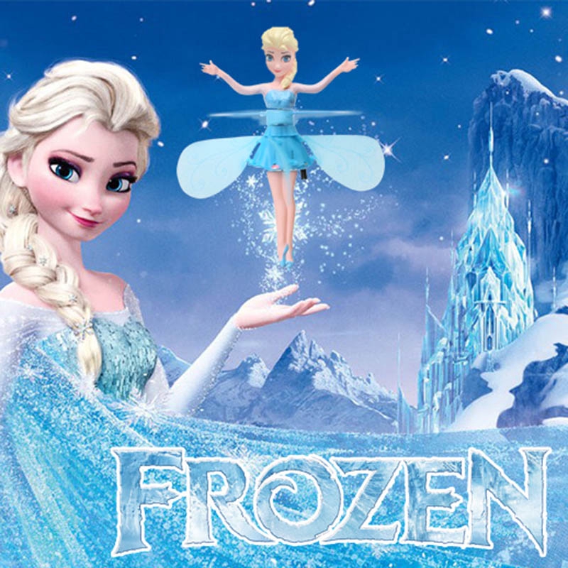 Frozen Princess Elsa Fairy Magical Flying Suspended Aircraft Control ...