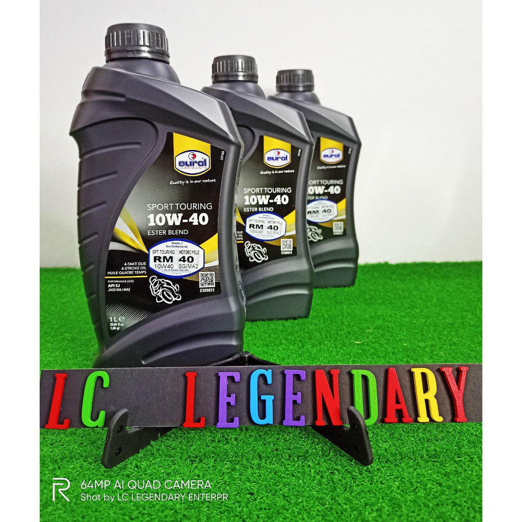 EUROL SPORT TOURING 4T 10W-40 ESTER BLEND MOTORCYCLE OIL/LUBRICANTS ...