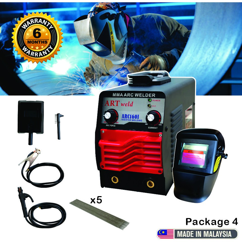 Portable Inverter Welding Machine Set complete MESIN WELDING COMPLETE