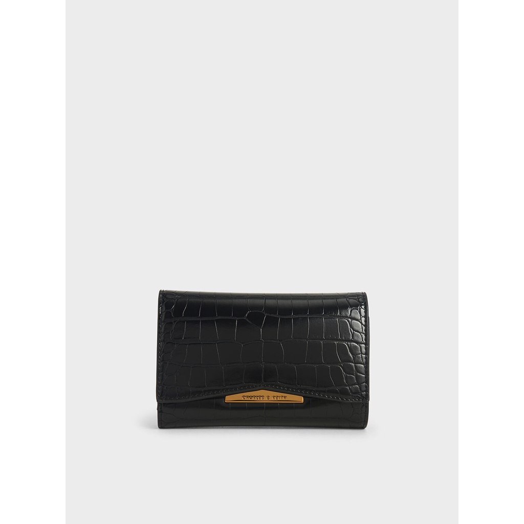 CHARLES＆KEITH New Arrival for Summer 2021 CK6-50770498-1 Women's embossed  mini short wallet