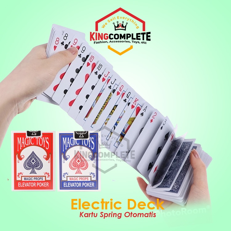 Electric Card Electric Deck magic Spring Card Waterfall deck | Shopee ...