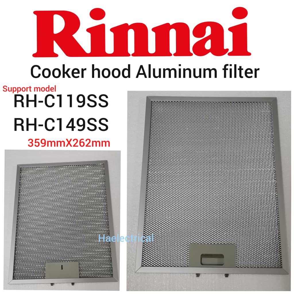 RINNAI Cooker Hood Aluminium Filter (1PC) RHC119SS RHC149SS (359mm X
