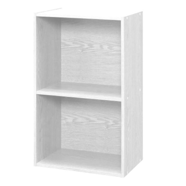 WHITE BOOK SHELF 2 TIER COLOUR BOX (BUKU RACK PUTIH 2 TINGKAT) Shopee