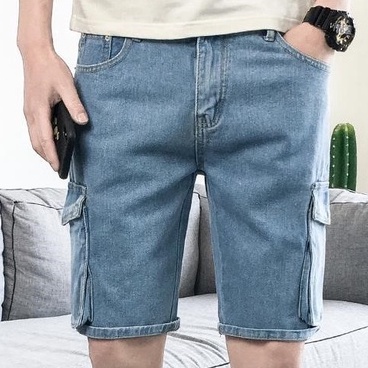 seluar pendek denim lelaki 2022 Summer New Style Men's Denim Shorts ...