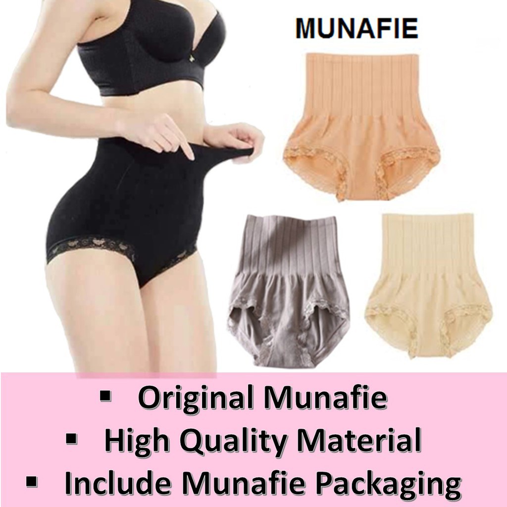 100% Original Japan Munafie High Waist Safety Pants Slimming